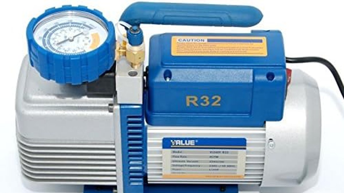 VALUE Vi240Y-R32 bomba de vacío 4,5 CFM con válvula de aislamiento manual