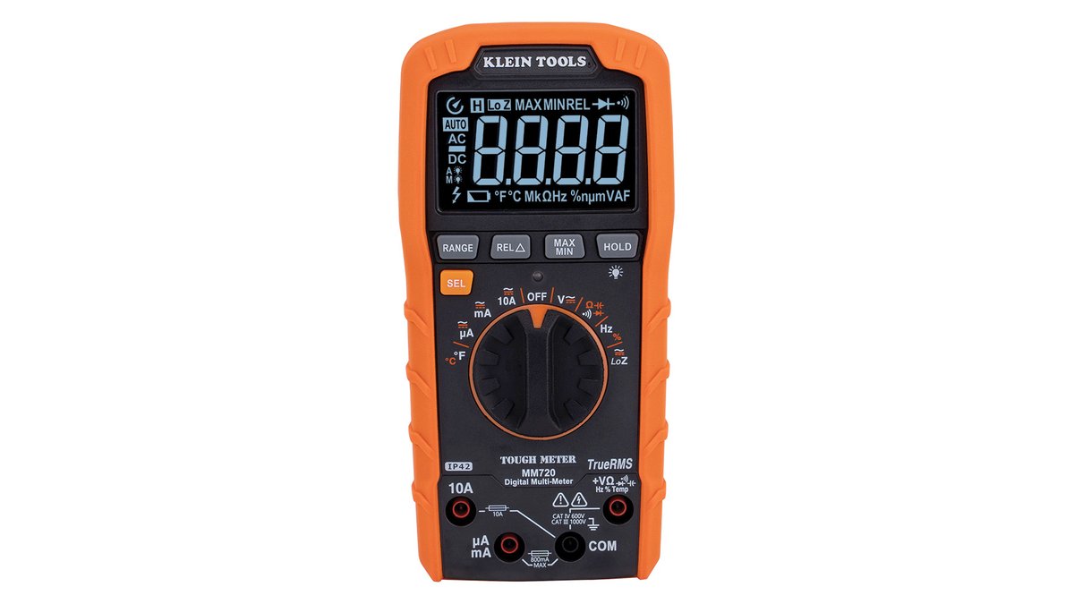 Klein Tools MM720 multímetro digital TRMS para HVAC y electricistas