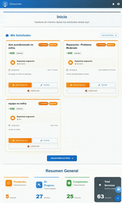 Publicar avería aire acondicionado Barcelona gratis - ClimaJobs